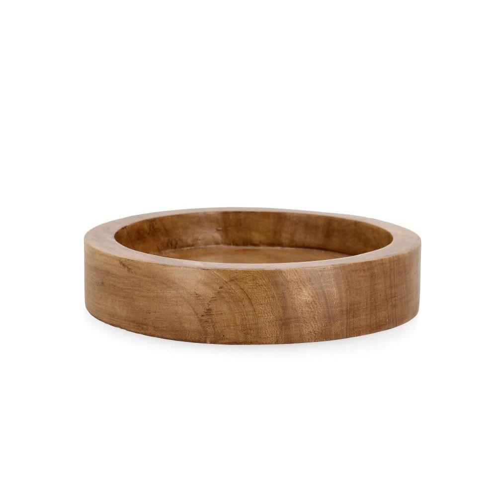 VASSOIO DECOR JAMAL LEGNO MARRONE D24X5H